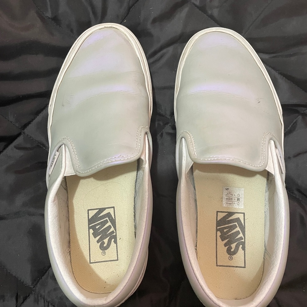 Iridescent Leather Vans